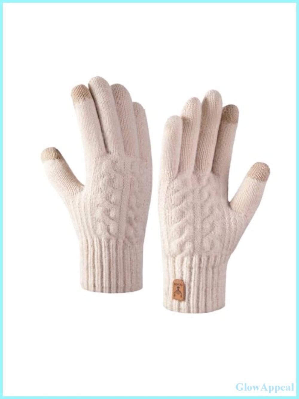 Womens Winter Gloves Acrylic Warm Fleece Lined Mittens